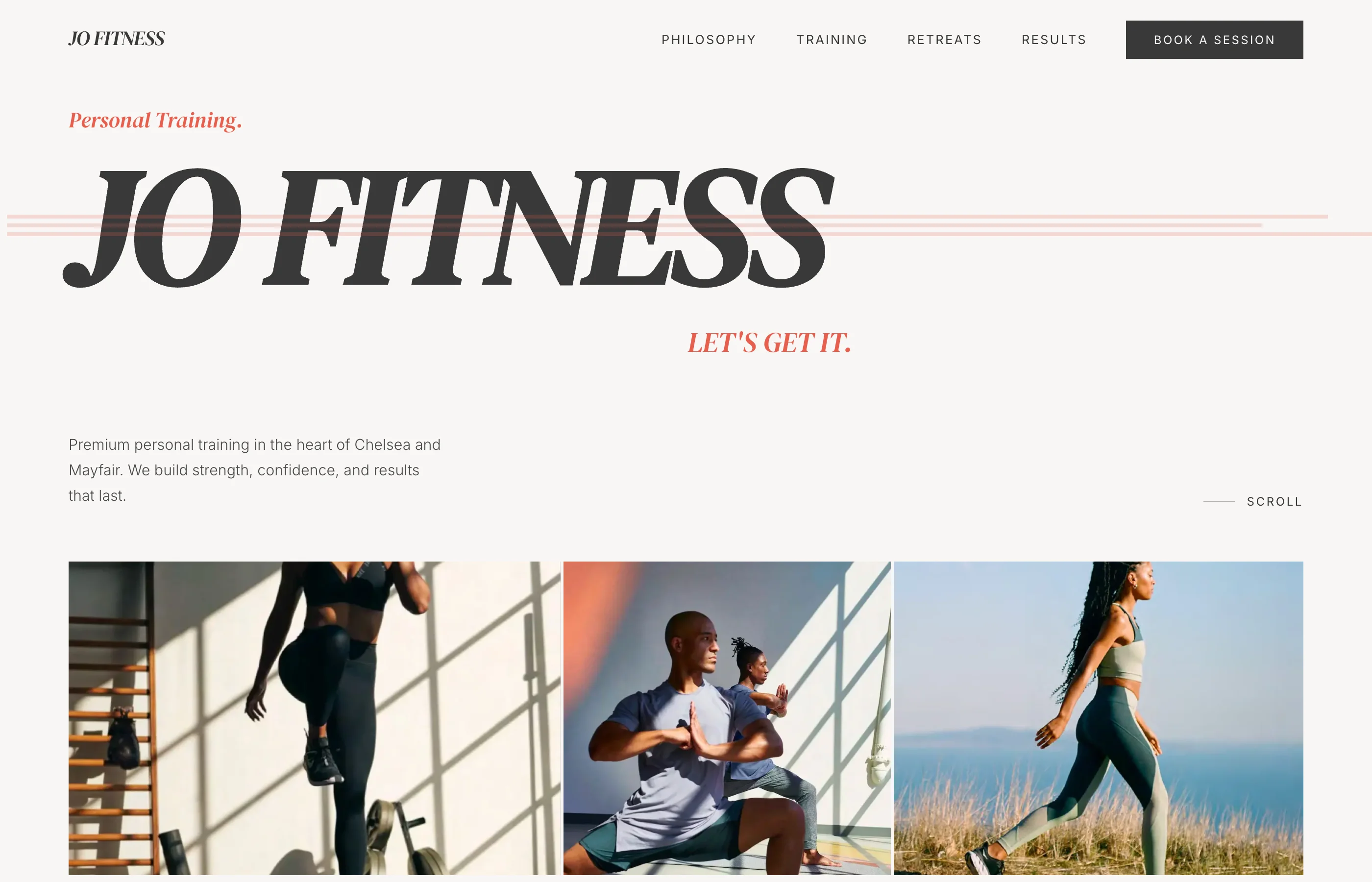 Jo Fitness website